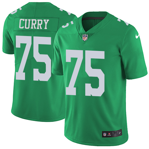Nike Eagles #75 Vinny Curry Green Youth Stitched NFL Limited Rush Jersey